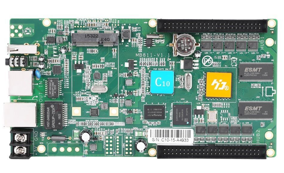 P10 KONTROL KARTI  HD-C10 RGB PANELLER İÇİN KULLANILIR