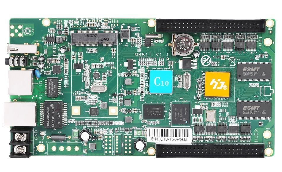 P10 KONTROL KARTI  HD-C10 RGB PANELLER İÇİN KULLANILIR