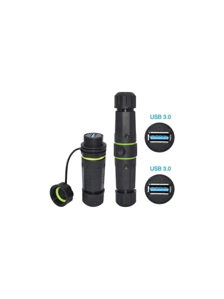 PM-24598 DİŞİ - DİŞİ IP 68 SU GEÇİRMEZ 3.0 USB-A KONNEKTÖR  POWERMASTER