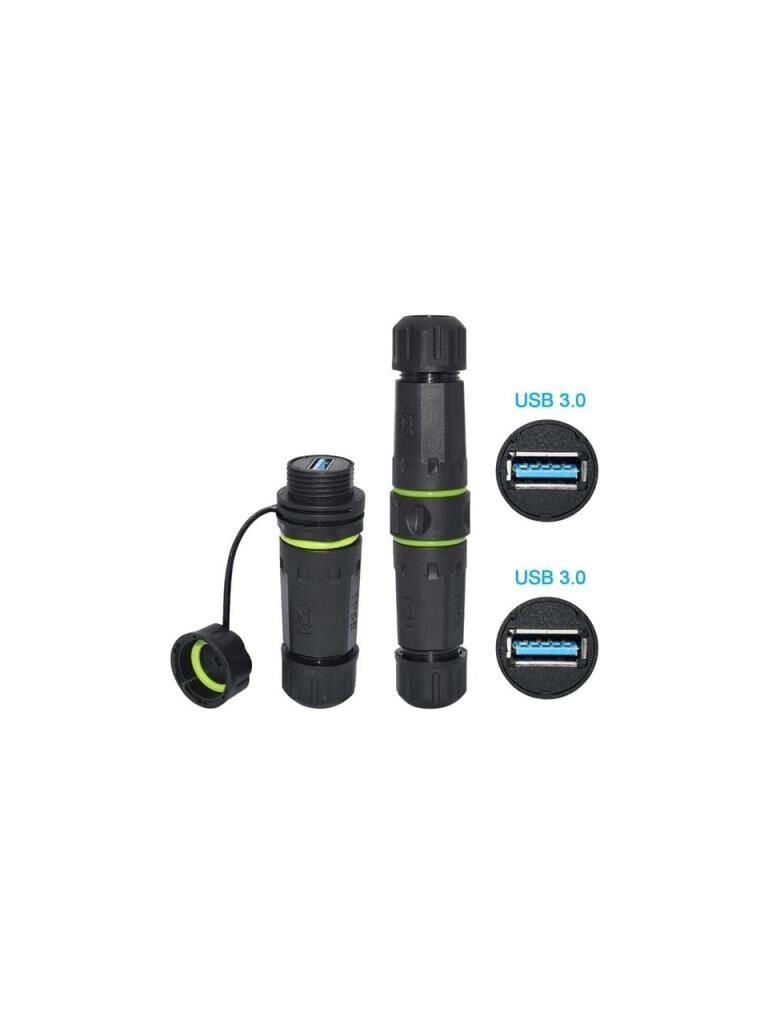 PM-24598 DİŞİ - DİŞİ IP 68 SU GEÇİRMEZ 3.0 USB-A KONNEKTÖR  POWERMASTER