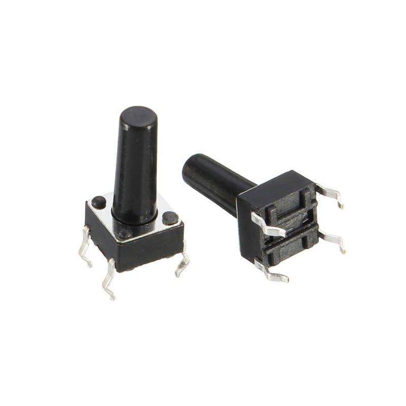 TACT  BUTON  6x6  Siyah 13 mm