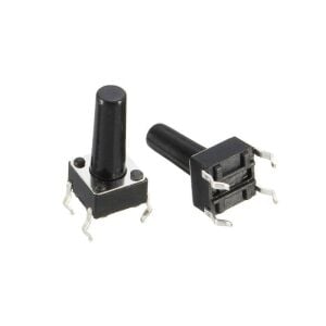 TACT  BUTON  6x6  Siyah 13 mm