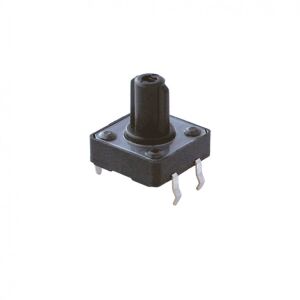 TACT  BUTON  12x12 Siyah 12 mm Kare Çıkıntılı  TC-12 (EBX-A14) IC-203