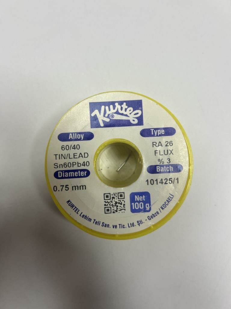 KURTEL 100GR 0,75mm  Sn60/Pb40 LEHİM TELİ