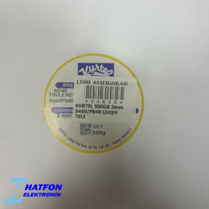 KURTEL 500GR 3mm  Sn60/Pb40 LEHİM TELİ