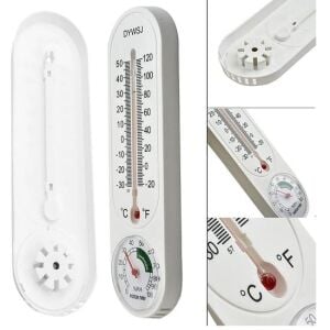 Powermaster PM-24665 Analog Sıcaklık Nem Ölçer Termometre duvar tipi