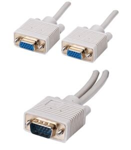S-link VGA152  Kablo Erkek / Dişi + Dişi 20 Cm  Y Tip Çoklayıcı Adaptör