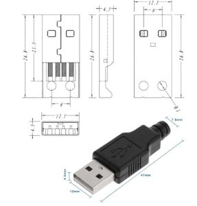 USB KABLO TİP ERKEK A KAPAKLI  (DS1107-A)