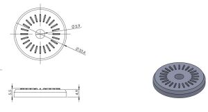 AK-A-954 Gri Açılı Ayak Seti