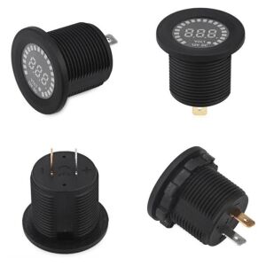 Dijital Voltmetre Barled 12VDC DS4010A Yuvarlak Panel Tip