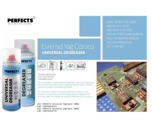 Perfects Degreaser Cleaner 200ml Evrensel Yağ Çözücü Sprey Mavi Kapak