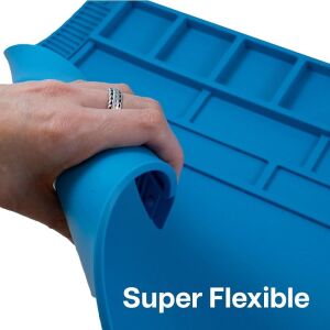 Silikon Çalışma Tamir Pedi S180 555x350mm Isıya Dayanıklı Manyetikli / Mıknatıslı