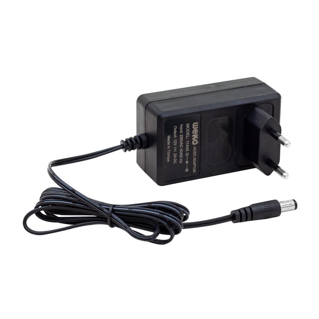 ADAPTÖR 12V 2A  SWİTCH MODE PRİZ TİPİ  2,5*0,7 UÇLU WEKO