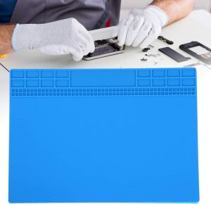Silikon Çalışma Tamir Pedi 504 350x250 MM Isıya Dayanıklı Manyetikli