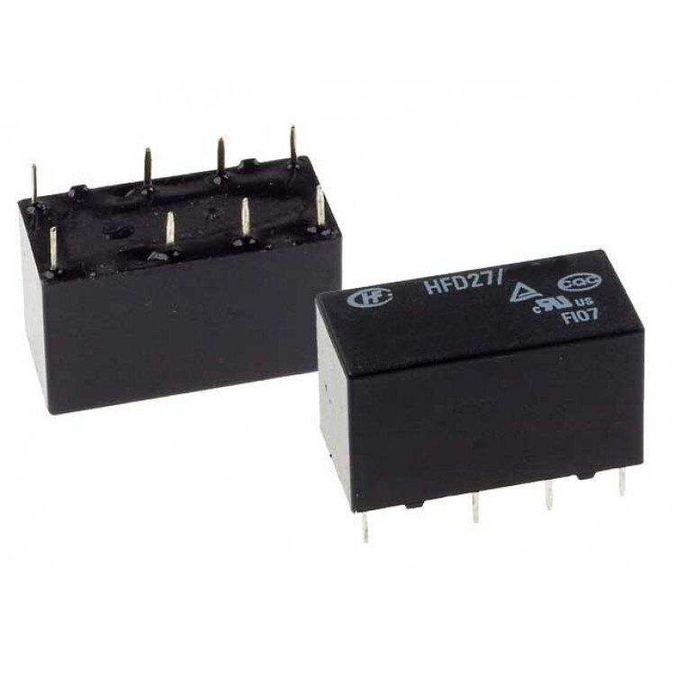 Hongfa Röle, 12V/DC Çift Kontak Telekom Tip HFD27 & 012-S
