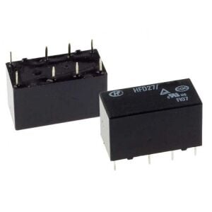 Hongfa Röle, 12V/DC Çift Kontak Telekom Tip HFD27 & 012-S