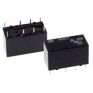 Hongfa Röle, 12V/DC Çift Kontak Telekom Tip HFD27 & 012-S