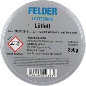 Lehim Pastası Lötfett Felder 250 Gr Made In Germany