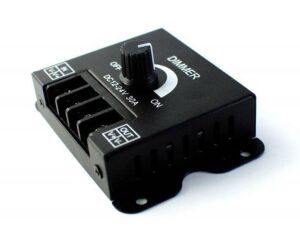 Led Dimmer Kontrol Tek Renk Şerit Ledler için  POT lu DC 12-24V 30A Manuel Kontrol