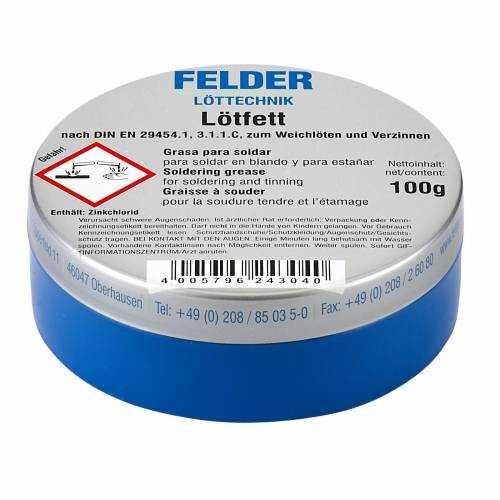 Lehim Pastası Lötfett Felder 100 Gr Made ın  Germany