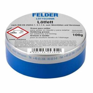 Lehim Pastası Lötfett Felder 100 Gr Made ın  Germany
