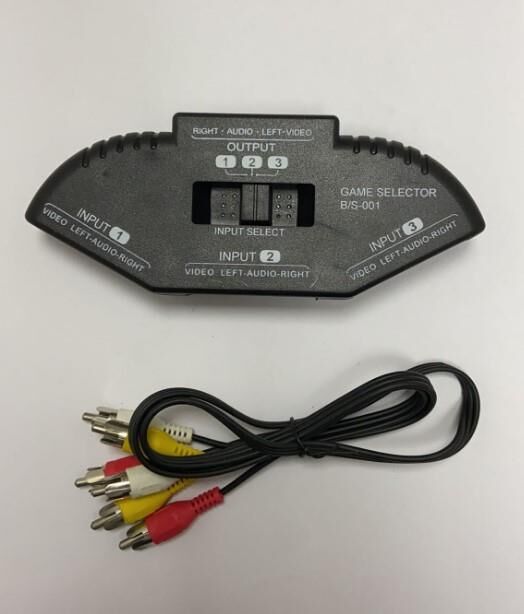 TV RCA DAĞITICI 3 lü oval  KABLO SEÇİCİLİ BS-001