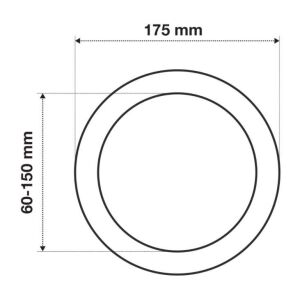 2400 LM IP40 X-PLUS 24W BEYAZ PANELLIGHT 60-150 MM AYARLANABİLİR WONDEKS