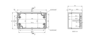 AK-SE-212 115x65x55 ABS IP65 Contalı Kutu
