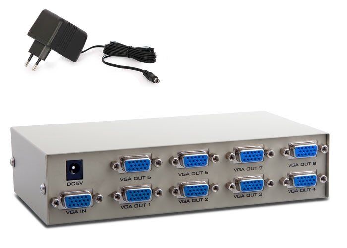 S-LİNK  MSV-1815  VGA  MULTIPLIER 1 in-8 out 150MHZ