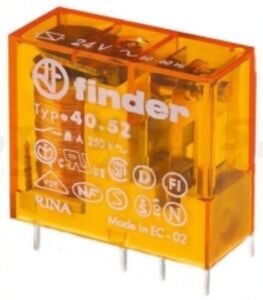 Finder 40.52.8.012.0000 12v 8a Ac İki Kontak Minyatür Pcb Röle 5 mm