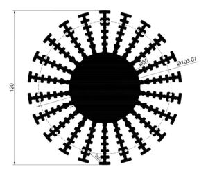 SOĞUTUCU 25830 LSD-120 / 5 CM ALÜMİNYUM