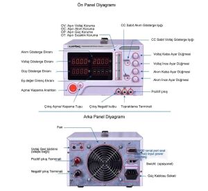 Upx K6010 0-60V 0-10A 10mv 10ma Tek Çıkışlı Dc Ayarlı Güç Kaynağı