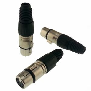 Canon 5 Pin Dişi Ara Tip XLR Konnektör
