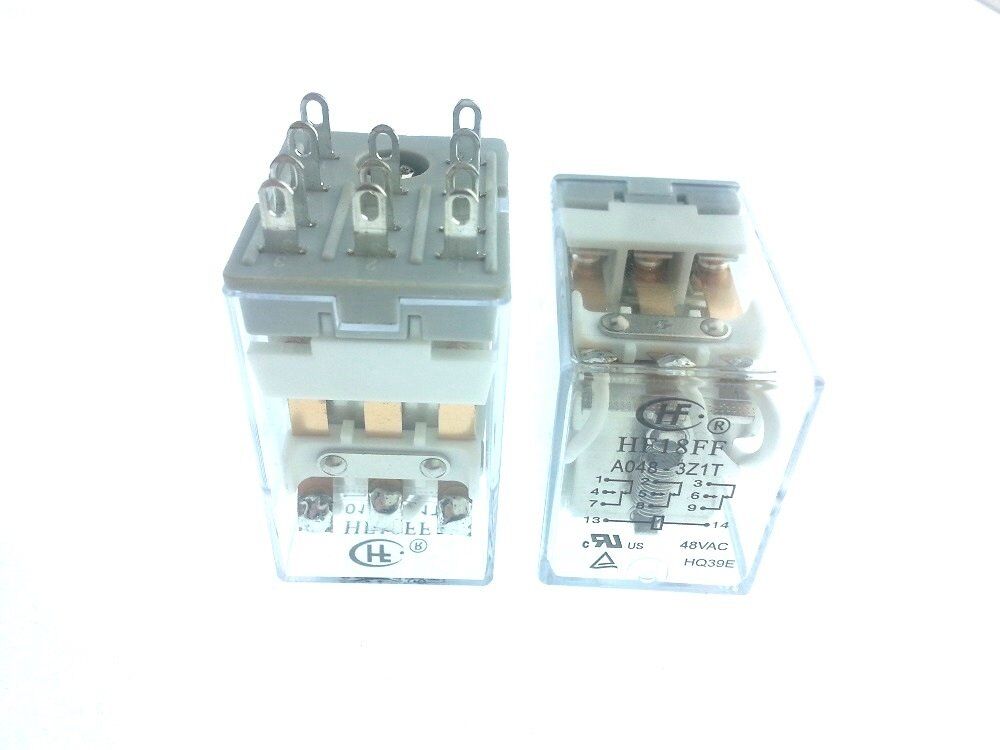 Hongfa Röle, 48V/AC 3 Kontak HF18FF & A048-3Z1T