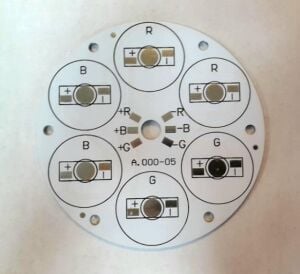 YUVARLAK PCB 6 LED