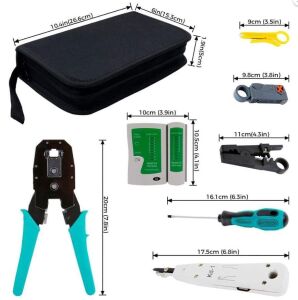Powermaster PM-15953 Rj9-Rj11-Rj45 3'lü Penseli Kablo Test ve Onarım Seti