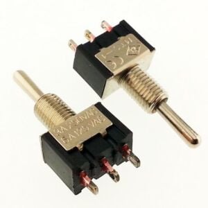 SWİTCH TOGGLE ( MOM)-OFF-( MOM ) YAYLI 3 Pin Mini  MTS-123  IC-143
