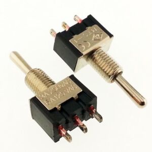 SWİTCH TOGGLE ( MOM)-OFF-( MOM ) YAYLI 3 Pin Mini  MTS-123  IC-143