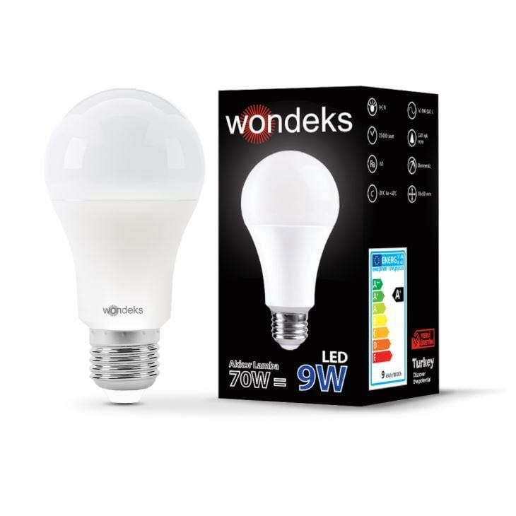 LED AMPUL E27 220V 9W BEYAZ  + 2W MAVİ  ÇİFT RENK  WONDEKS