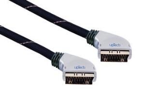 TV Scart- Scart Kablo 3 Metre upTech Scart-202 Gold Plate
