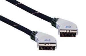 TV Scart- Scart Kablo 3 Metre upTech Scart-202 Gold Plate