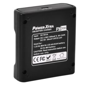 USB PİL ŞARJ CİHAZI  PX200 AA+AAAX4 9VX2 PİL POWER XTRA