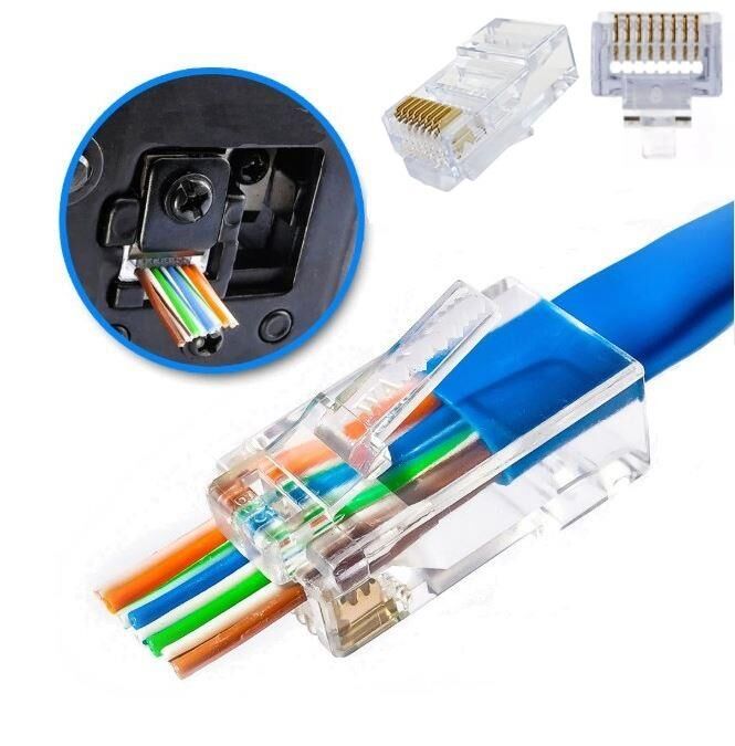 Ez Rj45 Cat6 Yeni Nesil Plastik Konnektör 8p8c