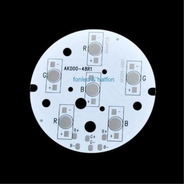 YUVARLAK PCB 6 LED RGB 75MM AÇP A.000-48  1+5