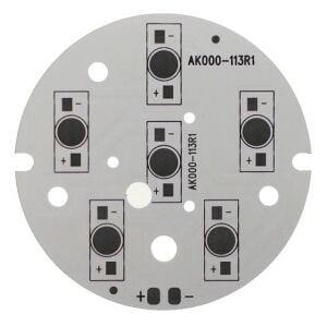 LED PCB Yuvarlak 6 led MONO  75mm  A.000-113