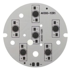 LED PCB Yuvarlak 6 led MONO  75mm  A.000-113