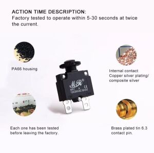 Resetli Termik Sigorta 16 Amper 125/250v Ac 32v Dc IC-271S (MR-1)