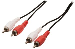 Valueline VLAB24200B100 TV 2 RCA / 2 RCA 10 Metre Kablo Made in Netherland