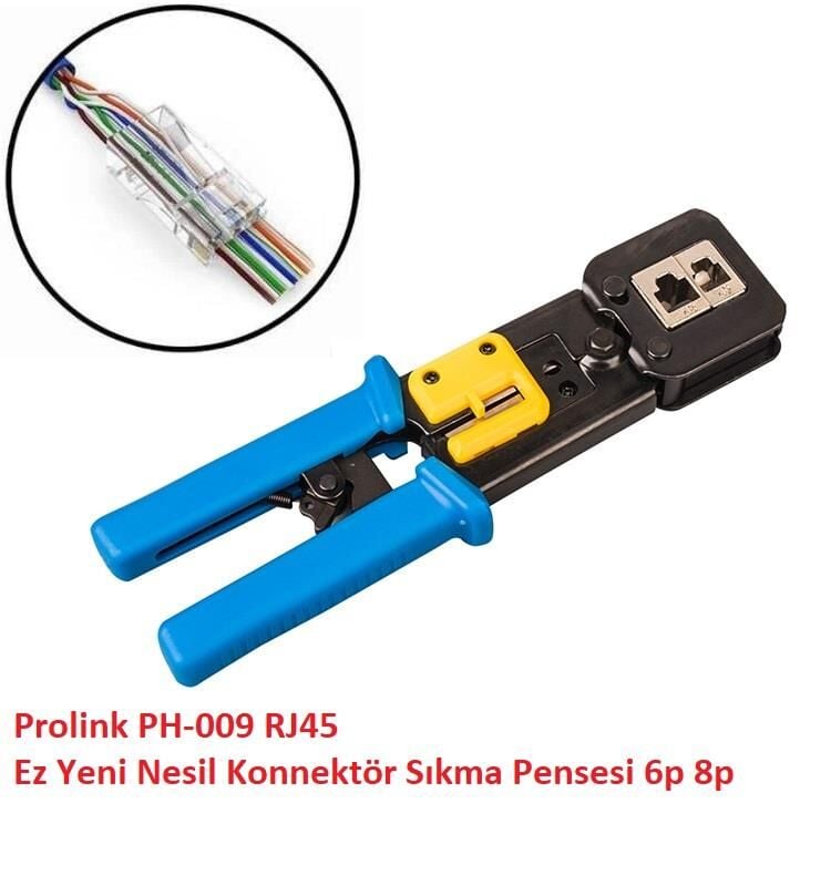 Prolink PH-009 RJ45 Ez 6p 8p / Rj11 Rj12 Rj45 Yeni Nesil Konnektör Sıkma Pensesi