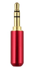 STEREO 3,5mm ERKEK METAL   JAK SARI-KIRMIZI  KULAKLIK TİPİ